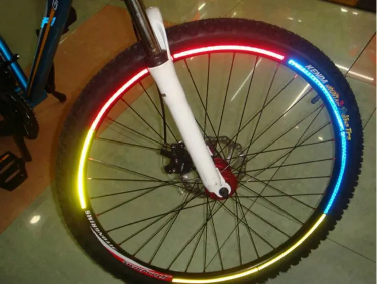 Best 1PC Bicycle Mountain Bike Riding Wheel Rim Spoke Mount Clip Tube Warning Light Strip Reflector Reflective Bicycle Lights 3