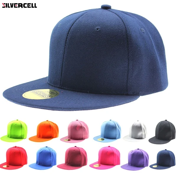 الأزياء قابل للتعديل الرجال النساء قبعة بيسبول الصلبة الهيب هوب Snapback قبعات مسطحة قناع