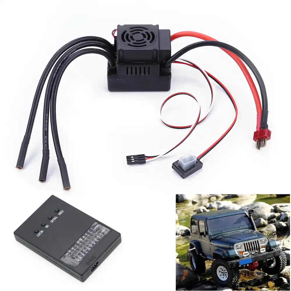 80A Brushless ESC Electric Speed Controller with 5.8V//3A SBEC 2-4S for 1//8 RC