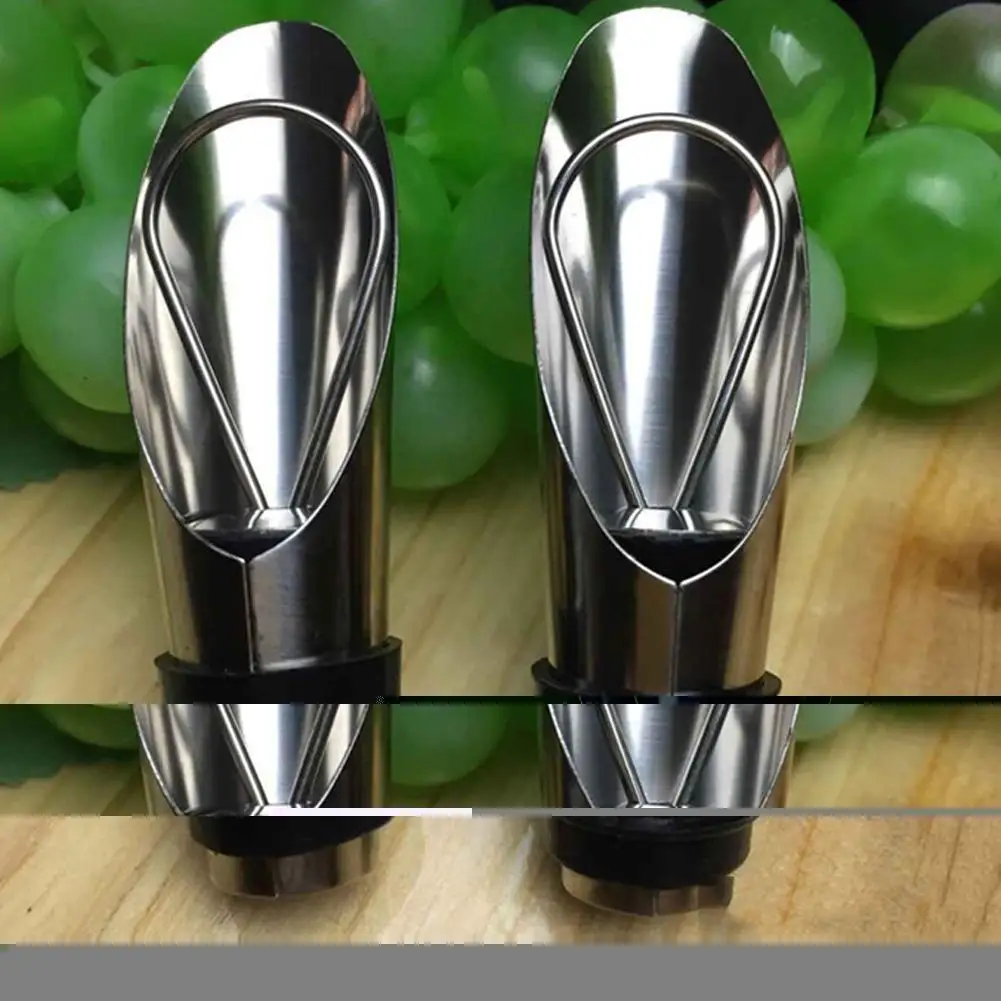 Stainless Steel Wine Pourers Wine Funnel Bottle Pourer Dumping Wine Stoppers Plug Bar Tools  