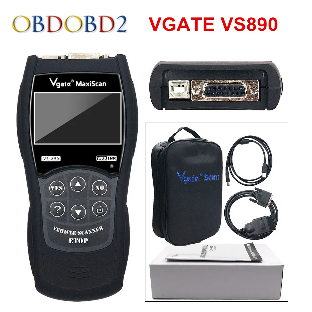 Новинка Универсальный Автомобильный диагностический сканер VS890 / XD601 Vgate OBD2 CAN BUS