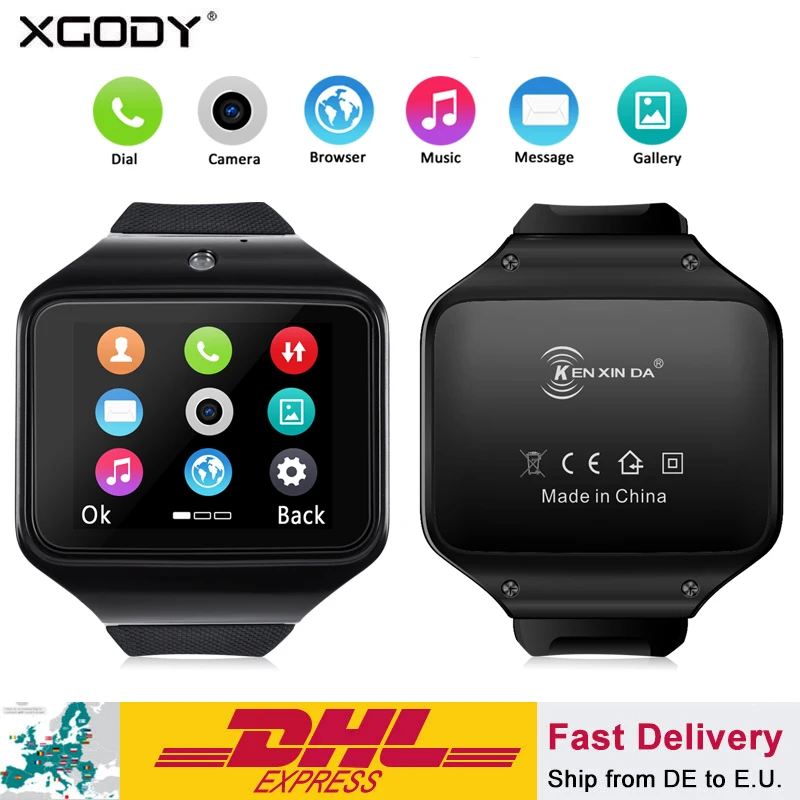 XGODY S2.0 Bluetooth Smart Watch Phone Call Smartwatch SIM TF Card 0.3MP Camera Men Women Wearable Devices for IOS Android XGODY S2.0 Bluetooth Smart Watch Phone Call Smartwatch SIM TF Card 0.3MP Camera Men Women Wearable Devices for IOS Android