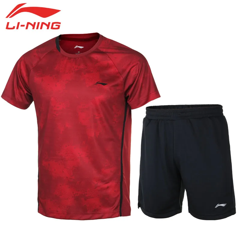 Женский комплект для бадминтона Li Ning футболка и юбка дышащий спортивный костюм с