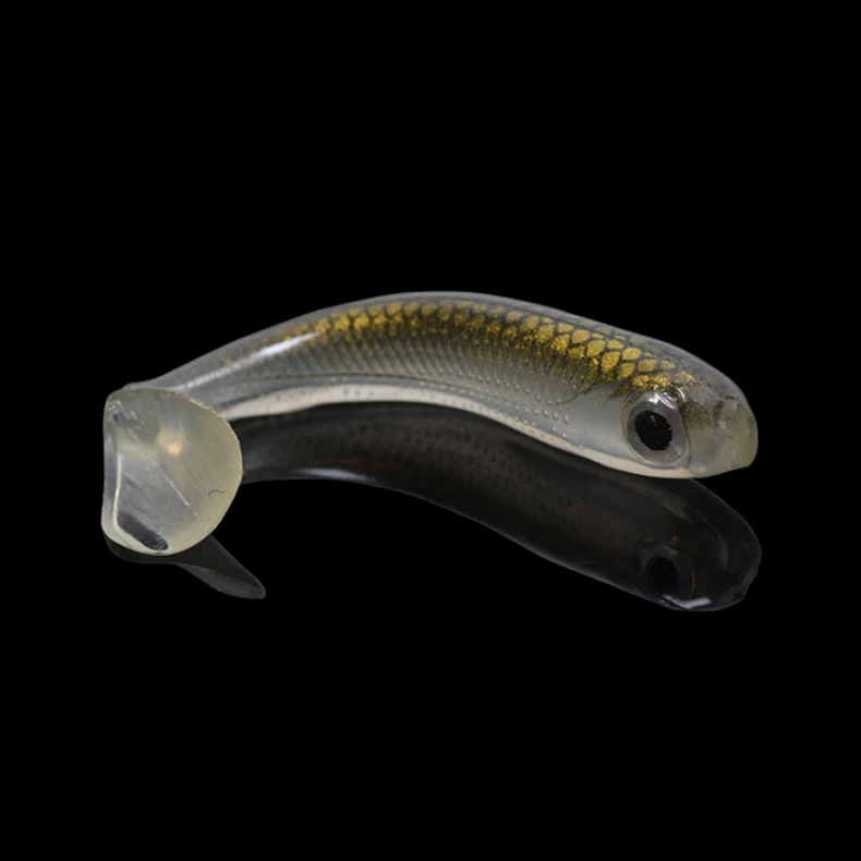 

4Pcs/pack Trulinoya High Quality 3D Soft Lure 65mm3.5g Soft Baits Fish T-Tail Wobbler Good Reflective Fishing Tackle