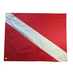 20 "* 24" нейлон морской лодка Dive баннер флаг Diver подпушка флаг нашивки с латунными люверсами Международный Универсальный флаг для дайвинга
