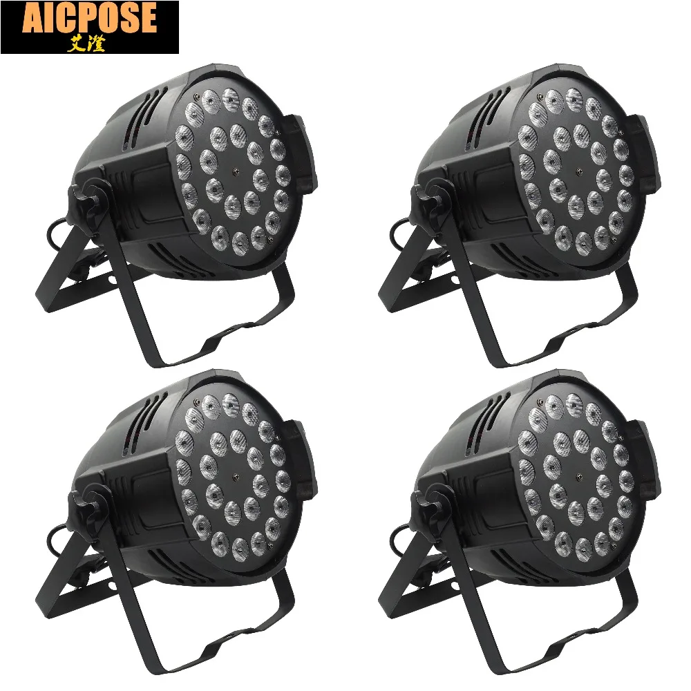 4pcs/lots 24x12w Light Aluminum LED Par 24x12W RGBW 4in1 LED Par Can