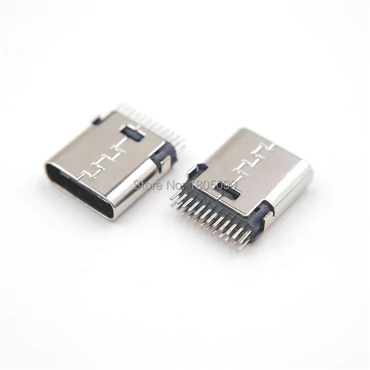 100 шт. micro USB вертикальный 24 P для 3,1 type C разъем 24 p type-C Нет стороны 24Pin гнездовой разъем порт зарядки разъем 3,1 версия