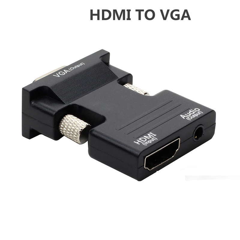 1080P HDMI Женский VGA Мужской конвертер адаптер с аудио кабель конвертер кабель для ПК ноутбук ТВ коробка проектор PS4 HD ТВ монитор