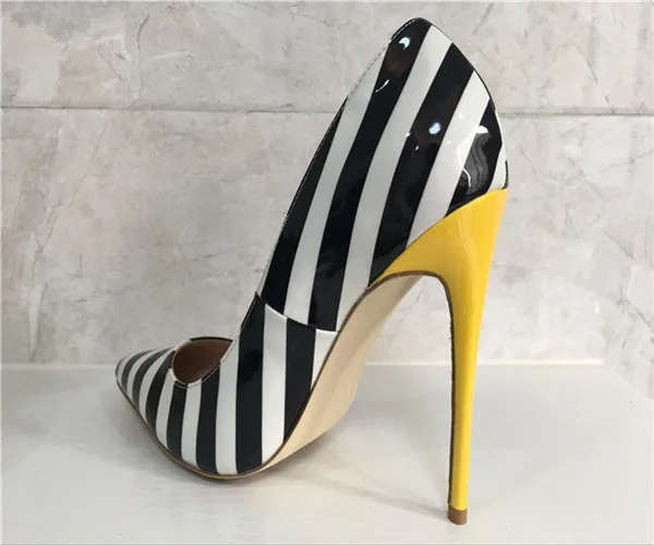 

(paradise) brand women high heel shoes pumps wedding shoes pointed toes genuine leather 12cm high heel with logo and box
