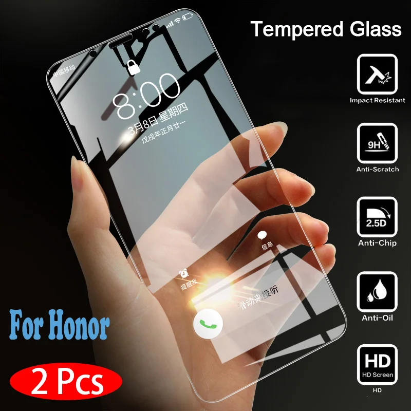 

2pcs Explosion-proof Tempered Glass for Huawei Honor 7A 7C Pro Screen Protector For Honor 7C Honor 7A Protective Glass Film