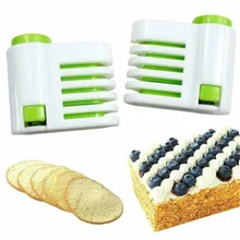 Портативный пластиковый DIY Резак для торта набор для приготовления хлеба резак для украшения торта инструменты для кухни отлично подходит для слоев тортов 2 шт. части