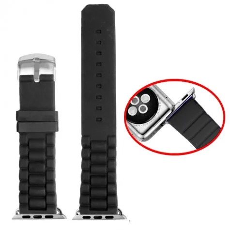 38mm Silicone Watch Band Replacement for Apple iWatch WB1102M38JB