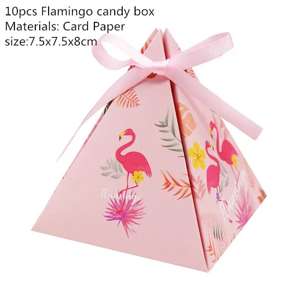 Hawaiian Party Decorations Artificial Flowers Banner Paper Cups Straw Candy Box Flamingo Summer Tropical Party Wedding Decor - Цвет: 14