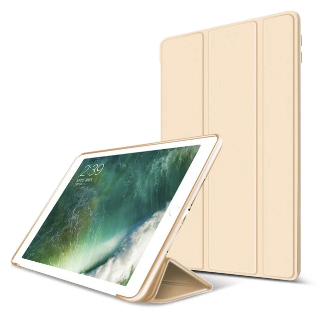 Мягкий силиконовый чехол-накладка из искусственной кожи для Apple ipad air 3 10,5 pro 10,5, тонкий чехол на магните+ пленка+ стилус - Цвет: Золотой