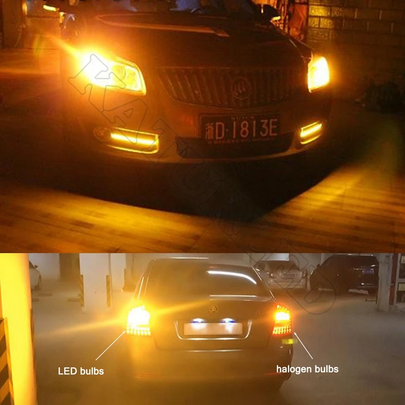 2 шт. BAU15S PY21W 7507 21 SMD светодиодный Замена лампы для указателя поворота или угол