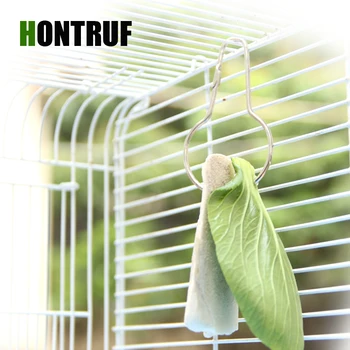 

Parrot Bird Cage Accessories Pet Cage Hook Cuttlefish Bone Hook Vegetable Hook Big Bird Cage Lock Pet Food hook