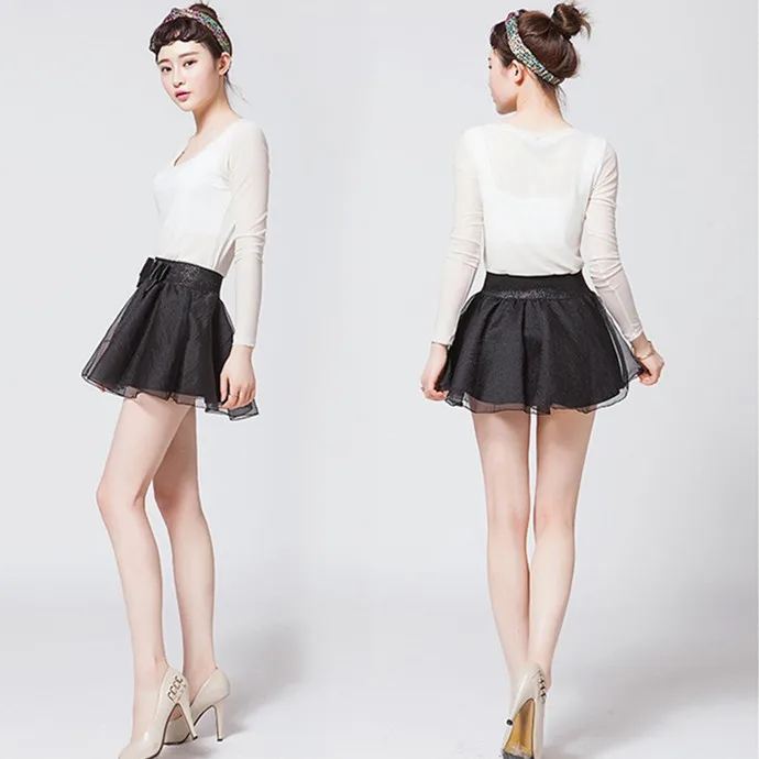 Pleated Chiffon Lace Organza Women 