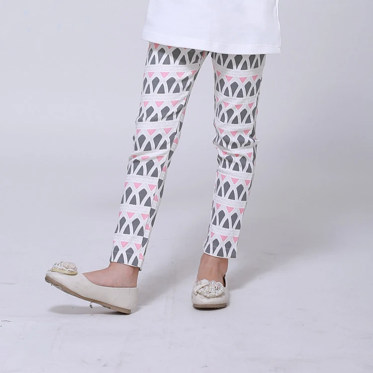 

New Arrival 2019 Autumn Girls Pants Geometric Print Leggings for Girls Teenage Girls Fashion Clothing Trousers for Girls