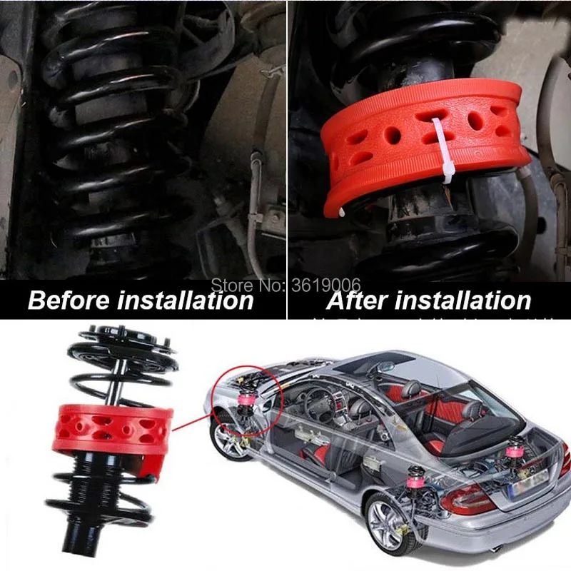 smRKE For Mercedes-Benz Smart High-quality Front /Rear Car Auto Shock Absorber Spring Bumper Power Cushion Buffer