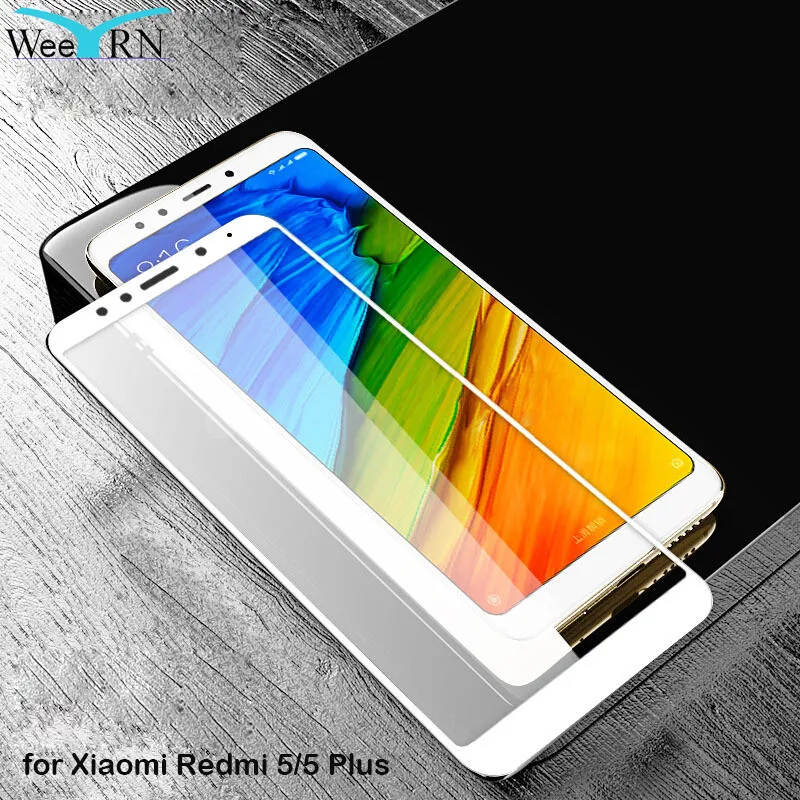 WeeYRN закаленное стекло на Xiaomi redmi 5 plus 5 сяоми ксиоми редми 5 плюс Полное покрытие защитной Стекло Экран протектор на для Xiaomi xiomi redmi 5 plus плюс защитная пленка 9H 2.5D