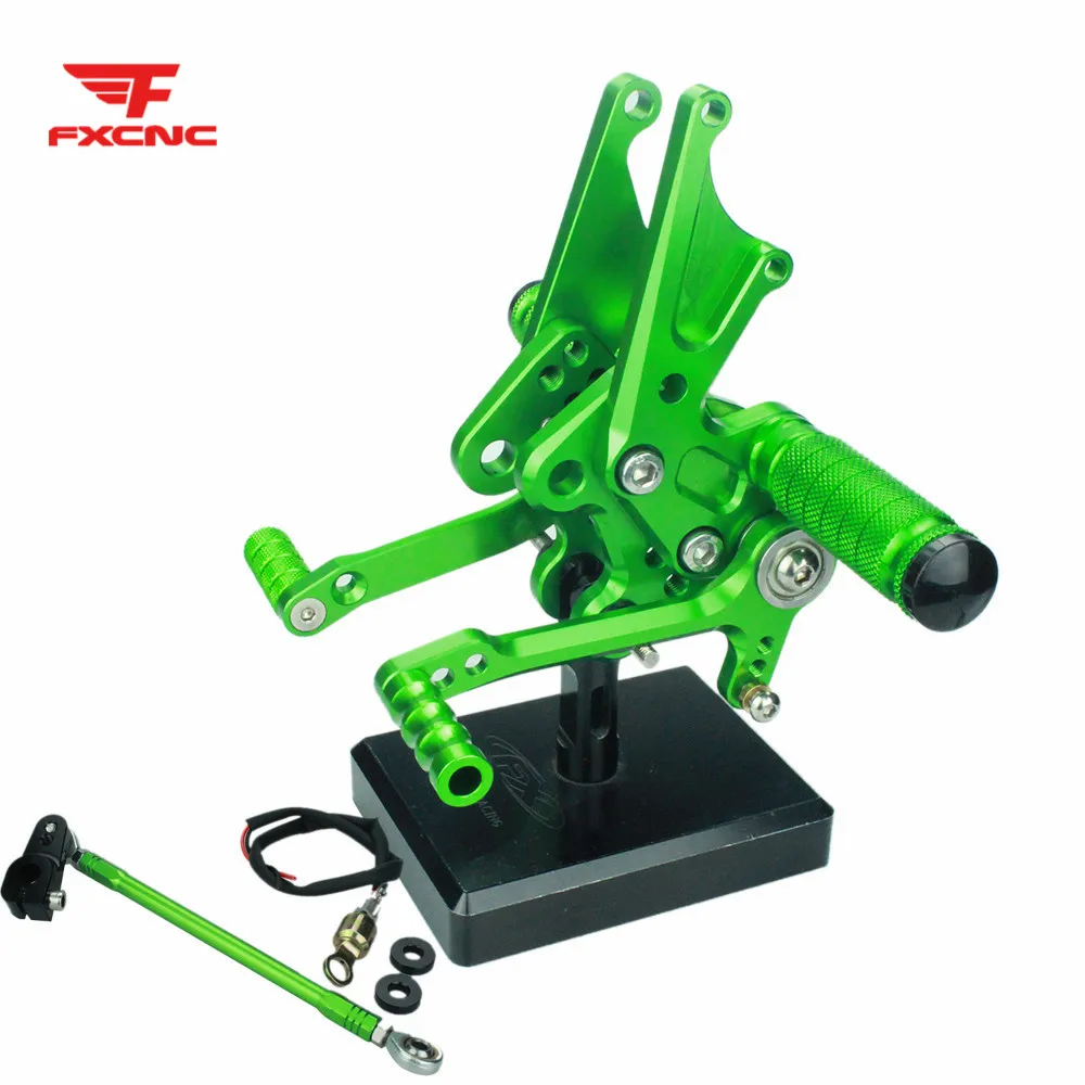 

FOR KAWASAKI ZX14 (ZZR1400) 2006-2011 2010 2009 CNC Aluminum Alloy Motorcycle footrest footpeg pedal foot peg Rearset Rear Set