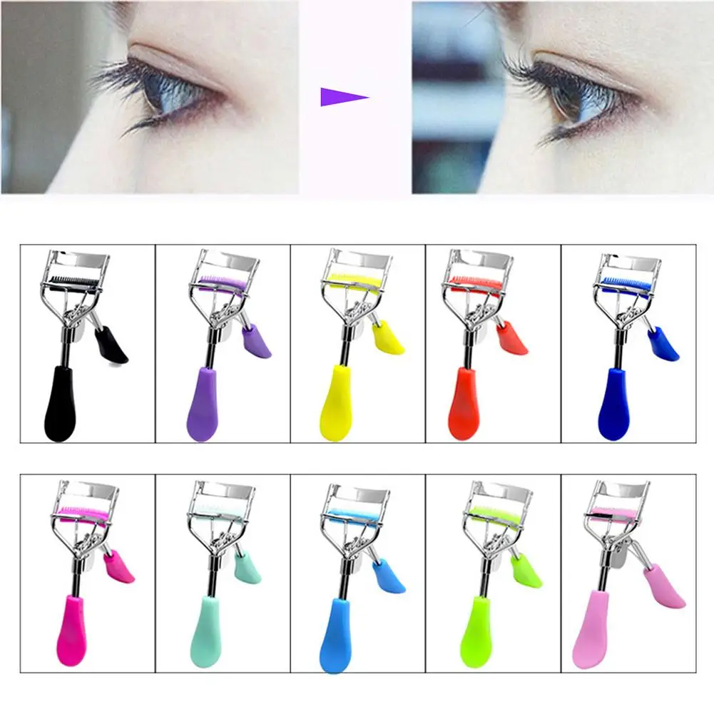 

1 Pc Fashion Eye Makeup Curling Eyelash Curler with Comb Clip Women Beauty Tool