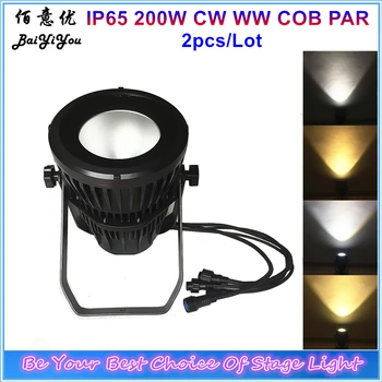 

2x IP65 200W LED COB Waterproof Par Can Aluminum Housing Cool/Warm White LED Outdoor COB Par Light For Stage Theater Studio