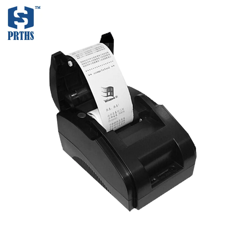 

POS58 bill printer 90mm/s thermal receipt printer with paper and win10 driver for business printing mini impressora HS-589KU