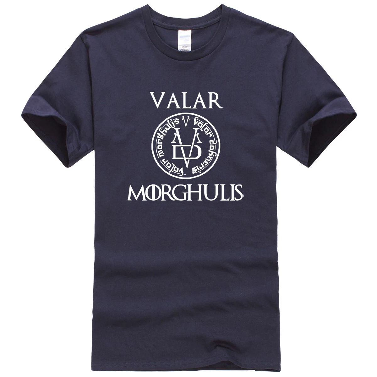 Мужская Уличная футболка VALAR MORGHULIS хлопковая Футболка с круглым вырезом и принтом