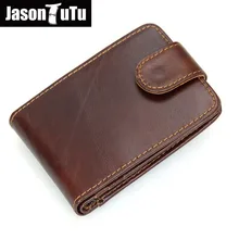JASON TUTU бренд натуральная кожа держатель для карт кошелек id держатель для карт хорошее качество коровья кожа карты держатель для кредитных карт FB4067