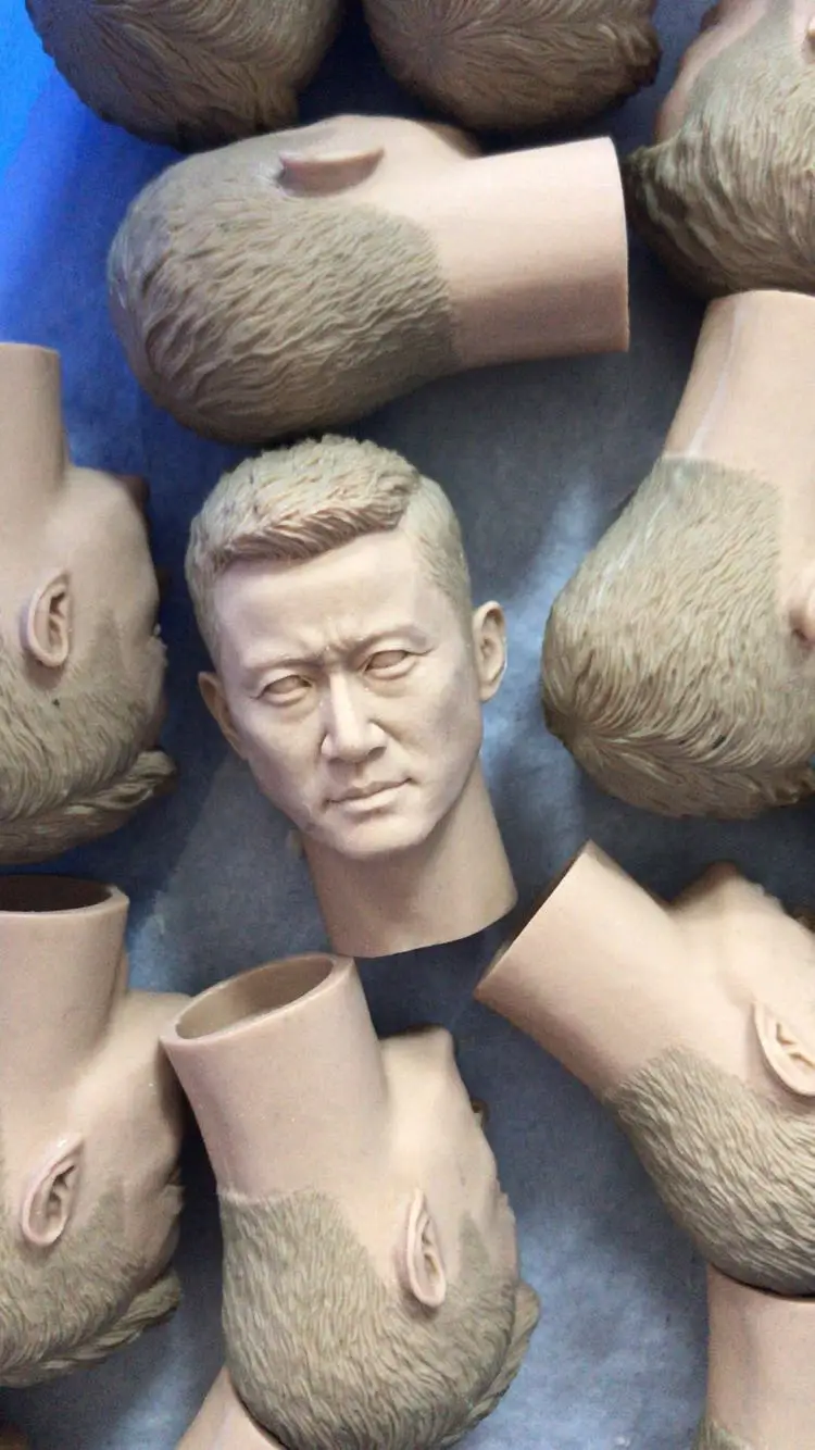 

1pc 1/6 Asian Famous Star Jason Wu Unpainted Head for 12'' Figures