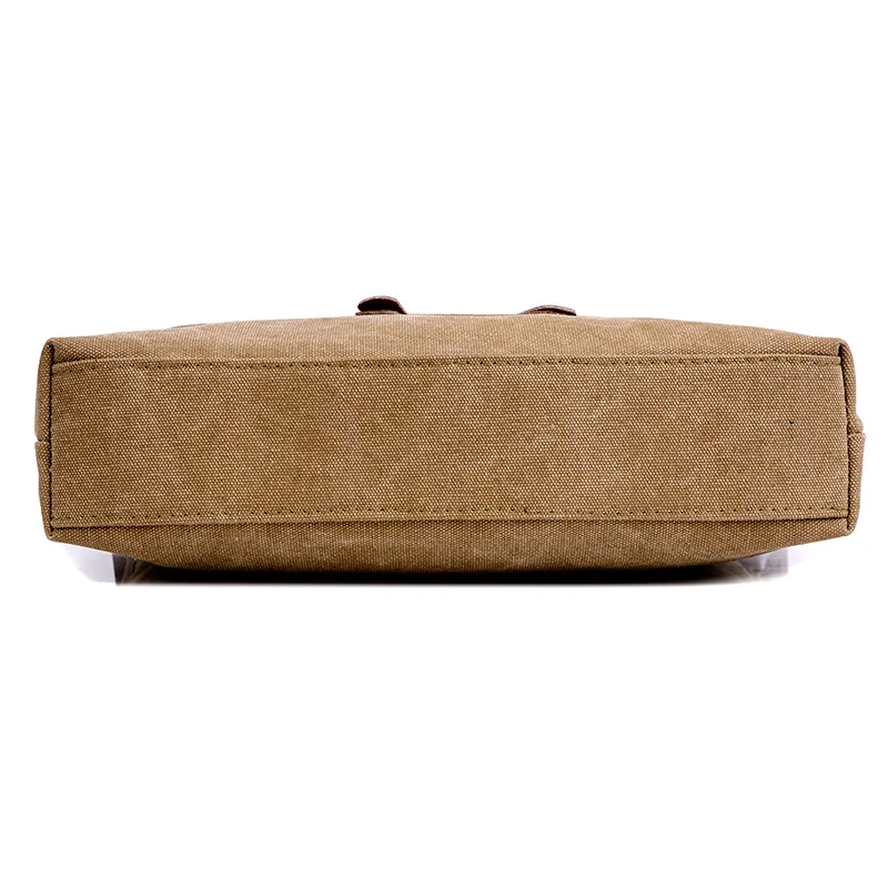 Men 's canvas shoulder bag multi - functional men' s travel leisure diagonal package solid color zipper handbag packaging