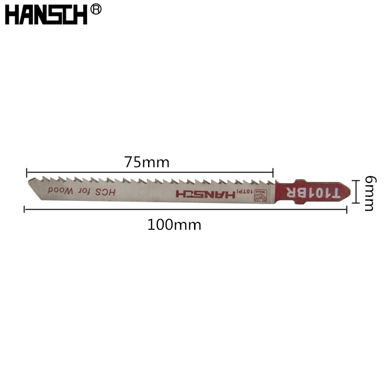 5 шт. лезвия для лобзика T101BR 100*2 Быстрорежущая древесина AEG Bosch Maki Metabo Dewalt Festo Holzher