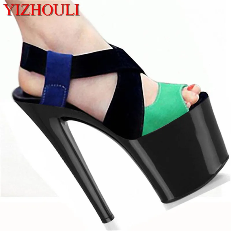 8 inch Vogue women Dancing High Heel Sandals party wedding shoes 20cm