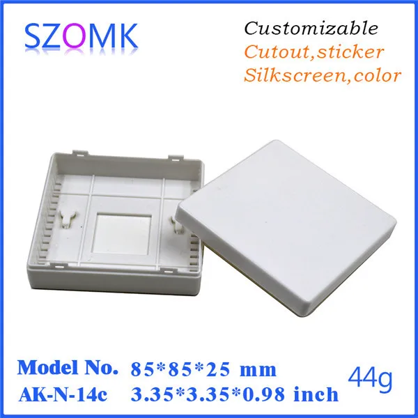 

szomk diy enclosure plastic box wall mount (5pcs) 85*85*25mm plastic project box electronic case, electrical plastic outdoor box