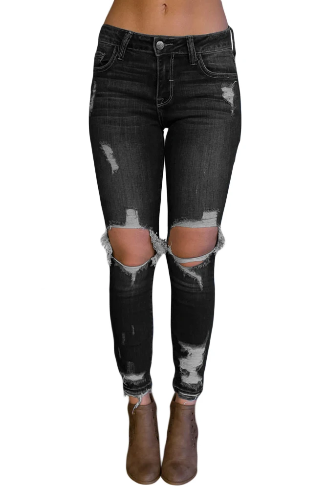Black-Destroyed-Skinny-Jeans-LC786024-2-1