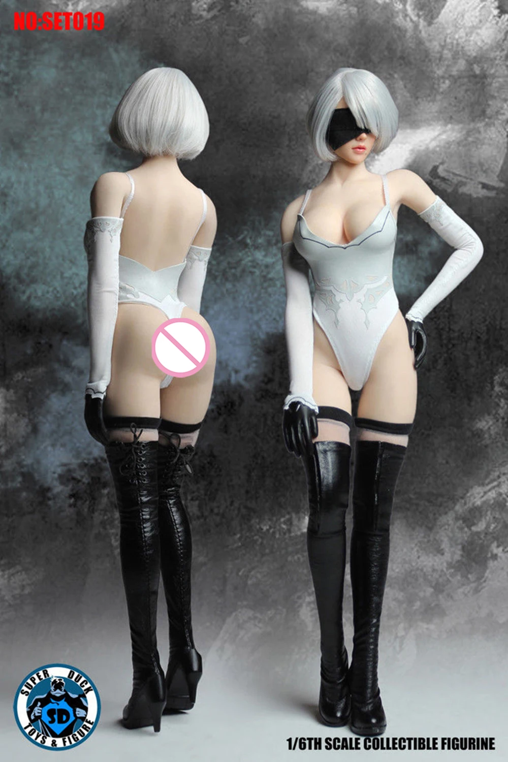 Игровая фигурка 2B 1/6 nier automata фигурка голова лепить комплект одежды w оружие nier 2 девушка фигурка желаний МАСКА ИГРУШКА Коллекционная без тела