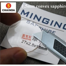Горячее предложение! Распродажа! 1 шт 1,5 мм одиночный купол выпуклая настоящее сапфировое стекло от размера 30 мм до 40,5 мм
