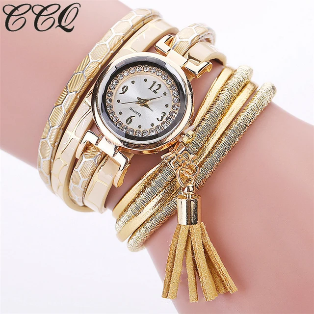 CCQ Brand Fashion Women Bracelet Watch Casual Luxury Multilayer Leather Bracelet CCQ Brand Fashion Women Bracelet Watch Casual Luxury Multilayer Leather Bracelet