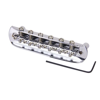 

Professional Guitar Bridge Assembly Steel Replacement Bridge Tool Kit for 6 String Guitar Accessories Parts