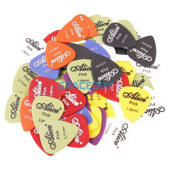 

60pcs Alice Guitar Picks Puas Multi Matte ABS Custom Guitarra Pics Plectrum Accessories Guitarist Musical Instrument Guitarpicks