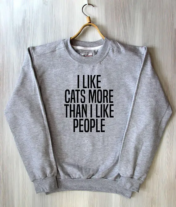 I Like Cats больше чем я люблю людей лучшие отношения Best Friend кошка слоган для