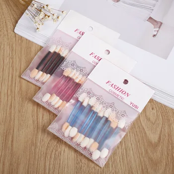 

10pcs Eyeshadow Lip Smudge Brushes Soft Sponge Mini Handle Makeup Brush Set Eye Shadow Lip Smudge Make Up Tools maquiagem 35