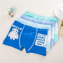 4 шт./лот; детское хлопковое нижнее белье; нижнее белье для маленьких мальчиков; трусы-боксеры с рисунком для мальчиков; трусы для маленьких мальчиков; Детская короткая одежда