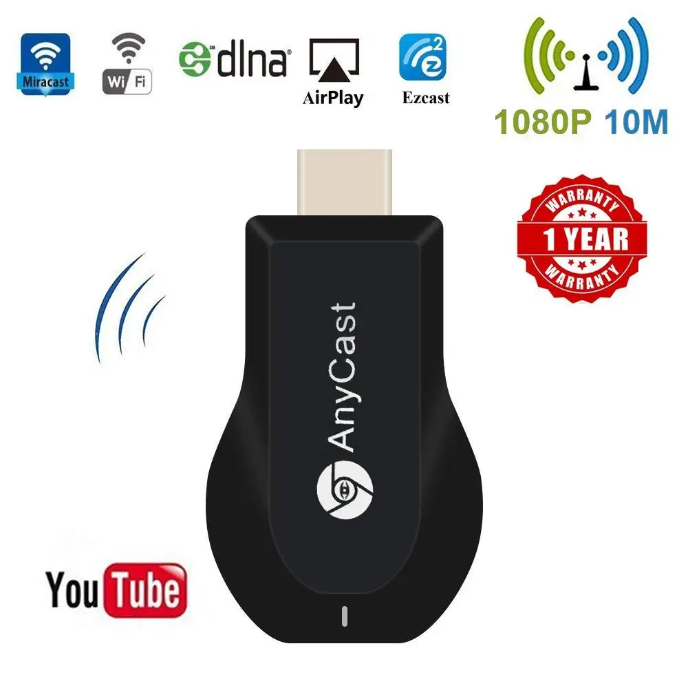 Anycast M2 4K Miracast любой Cast беспроводной DLNA AirPlay HDMI tv Stick Wifi дисплей ключ приемник для IOS Android PC - Цвет: Anyast