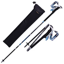 1 пара, портативные складные треккинговые палки из углеродного волокна с быстрым замком, компактные складные туристические тропы для бега, трости для ходьбы