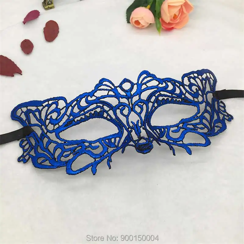 1pc Blue Sexy Lady Lace Mask Eye Mask For Masquerade Party Halloween Party Fancy Drop shipping  (33)