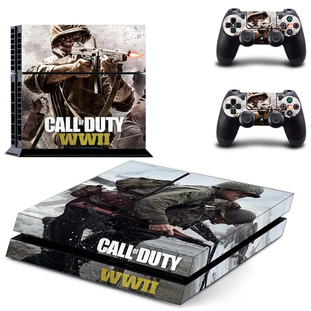 Call Of Duty Wwii Ps4 Sticker For Playstation 4 Console 2 Controllers Skin Ebay