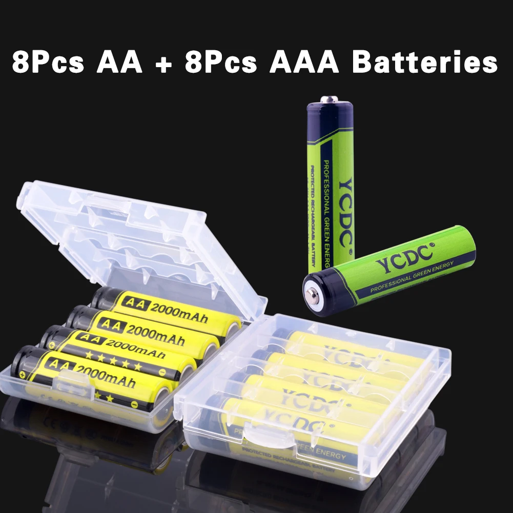 Buy YCDC Great Power + High Capacity 1.2V NI MH Rechargeable Battery AA 2000mAh
