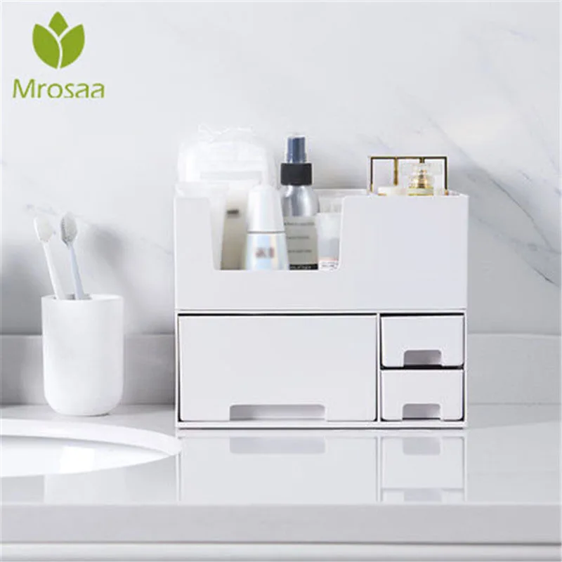 

New Fashion Plastic Cosmetic Drawer Makeup Organizer Makeup Storage Box Container Nail Casket Holder Desktop Sundry Storage Case
